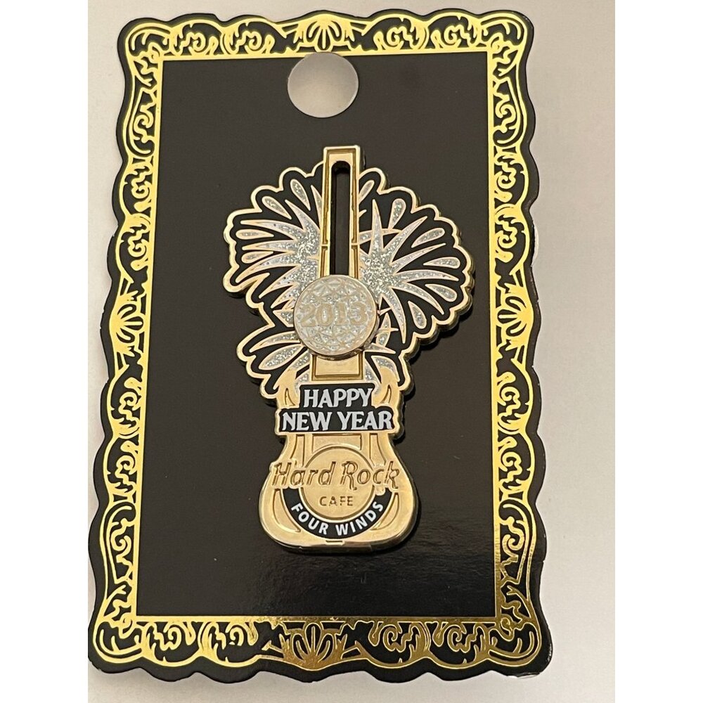 Hard Rock Cafe Happy New Year 2013 Four Winds Michigan Collector Pin